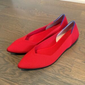 Rothy's Red and Blue Women's Pointed Toe Flats size 10